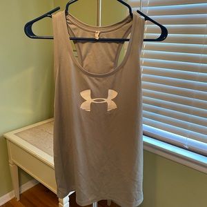 Under Armour Silver/Light Gray Work Out Tank